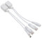 HSeaMall 1 paire d'injecteur passif Power over Ethernet RJ45 PoE adaptateur + kit répartiteur 5 V 12 V 24 V 48 V (Blanc)