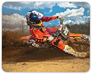 Motocross Tapis de Souris Tapis de Moto Son Biker Kids Fun Cadeau Ordinateur PC Cadeau # 8087