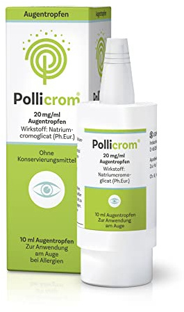 Pollicrom® Augentropfen - ganzjähriger, sanfter Basisschutz bei Allergie mit Cromoglicinsäure, 10ml