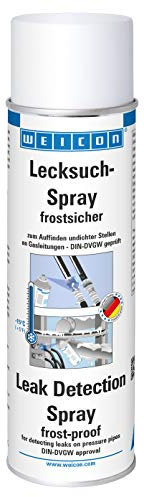 WEICON Lecksuch-Spray frostsicher | 400 ml | leichtes Auffinden von Undichtigkeiten an Druckleitungen | Sauerstoff Co2 | schaumbildend | nicht brennbar