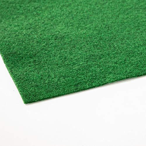 Wondercolour Outdoor Carpet Mat, Non-Slip Grass Felt Carpet for Balcony, Garden and Patio, Artificial Grass Matting for Indoor and Outdoor (Green, 100 x 100cm)