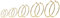 JewelryWe Schmuck 5 Paar Creolen Ohrringe Set Edelstahl Groß Rund Hängend Huggie Ohrringe Ohrhänger für Damen Mädchen, Durchmesser 30 40 50 60 70 mm, Gold