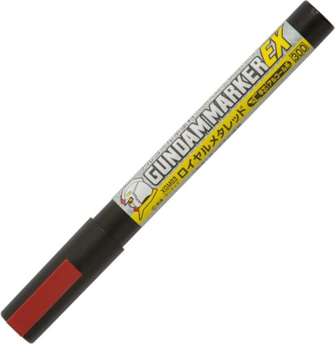 GSI Creos MR.Hobby XGM03 Gundam Marker, Paint Type, EX Series, Felt Tip Pens, for Painting Gunpla, Glossy, Shine Red, Chisel