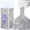 Glitzer für Bastelarbeiten Shaker Silberharz Trinkgläser Karten Weihnachtsschmuck Kerzen extra klobig Nägel Gesicht Kosmetik 130g/4,6 oz