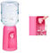 Relaxdays, Distributeur d’Eau avec réservoir et Robinet, Fontaine de Bureau, 4,5 l Plastique, H x D: 47,5 x 17 cm, Rose