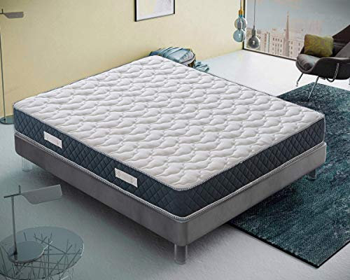 MaterassieDoghe - Memory Foam Matratze 180x200-9 differenzierte Bereiche - Orthopädie - Reversibler Sommer/Winter - 100% Made in Italy