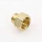 No logo 1pc Copper M/F 1/8,1/4,3/8,1/2 3/4 BSP Male to Female Threaded Brass Coupler Adapter Brass Pipe Fitting (Size : 03 M x 04 F)