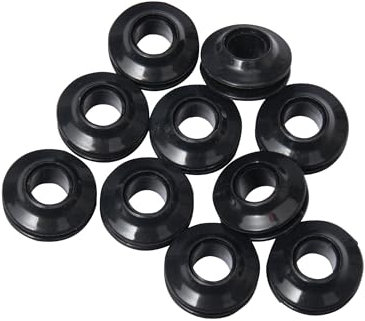 WERKA PRO Lot de 10 Oeillets pour bâches Noir