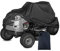 J&C Outdoor Riding Rasenmäher Abdeckung Schwarz Wasserdicht Staubdicht Terrasse Traktor Abdeckung Rasenmäher Schutz für Aufsitz-Gartentraktor