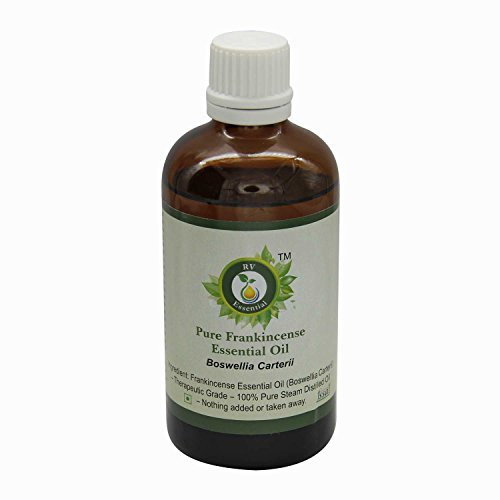 Olio essenziale incenso | Boswellia Carterii | Per corpo | Per relax | Per pelle | 100% puro | Distillato a vapore | Grade terapeutico | Frankincense Essential Oil | 50ml | 1.69oz By R V Essential