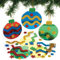 Baker Ross FE911 Weihnachtskugel Karten Set - 8er Pack, Kartenrohlinge für die Kartenherstellung, Gestalte deine eigenen Weihnachtskarten, Ideal für Kinder-Kunst- und Bastelprojekte