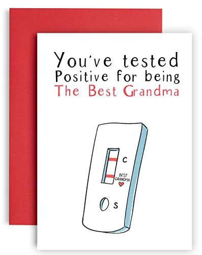 Huxters Lustige Karten Oma - Premium Qualität A5 Grußkarten für geliebte Menschen - Muttertag Oma Karte, die Sie getestet haben positive Geburtstagskarte - für Oma (Oma)
