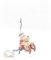 NICI 22980 Fotohalter Rudolfo mit Schlitten Weihnachten 8cm Zettelhalter