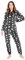 CityComfort Pigiama Donna Invernale Pile a Manica Lunga Pigiamone Felpato Due Pezzi (Grigio Stella, M)