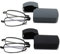 Hubeye 2 Paar Faltbare Lesebrille Mini Tragbare Lesehilfe aus Edelstahl mit Hartschalen-Etui Anti-Blau Sehhilfe für Herren und Damen 1.00