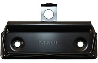 MAUL Pinza de metal para montaje en metal, plástico, madera, con ojal para colgar, también para manualidades y manualidades, ancho de 7 cm, ancho de sujeción de 0,8 cm, color negro