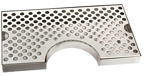 KELUNIS Kegerator Beer Drip Trays, Stainless Steel Removable Surface Mount Kegerator for Home Bar Mini Fridge without Drain