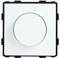 Luxus-Time Touch Glasrahmen Lichtschalter Steckdosen USB HDMI Weiß/Weiss POINT (Modul: Drehdimmer Weiss Point)