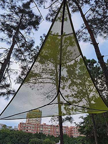 Experience Ultimate Adventure with Our Revolutionary 380cm Multi-Person Aerial Camping Hammock: Triangle Mat with 3-Point Suspension for Tree Houses and Outdoor Fun!-Green||380CM