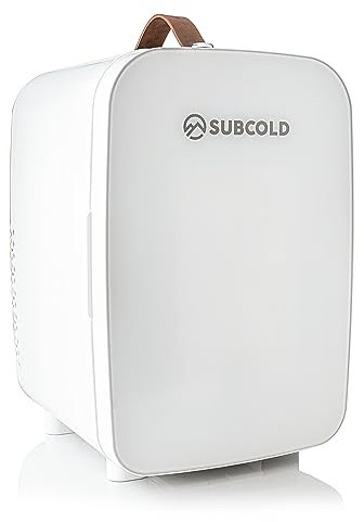 Subcold Pro15 Luxury Mini Fridge Cooler | Compact 15L Portable Small Fridge 12v & 240v | Efficient Quiet Cooling System | Ideal for Bedroom, Office, Beauty & Car (White) (Renewed)