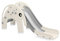 Baby Vivo Toboggan Enfant Aire de Jeux Jeu d'Extérieur et à l'Intérieur pour Enfants Jardin Éléphant en Gris/Blanco