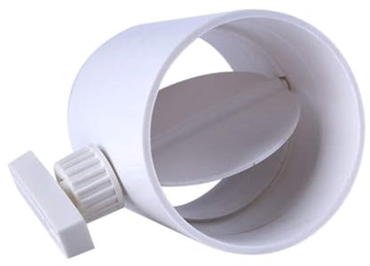 Extractor Fan Back Draft Shutter 150mm / 6 Duct Non Return Valve Ducting Pipe Connector with Flap Damper Dryer Vent Hose, Inline Extractor Fan Vent Back Draught Shutter (110MM)