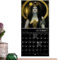 Kalender Der Dunklen Göttin 2024 | 2024 Göttin Mondphasen-Wandkalender | Hängende Astrologie-Dekorationen, Phasen-Mondkalender | Kreative Vollmond-Tracker-Kalenderdekoration