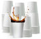 Chef Royal Pack of 50x 6oz Paper Cups for Hot & Cold Drink Disposable Coffee Cups Eco Friendly Cups Perfect to Use for Your Home, Office, Cafe, Work Outdoors White Cups (50, 6oz)