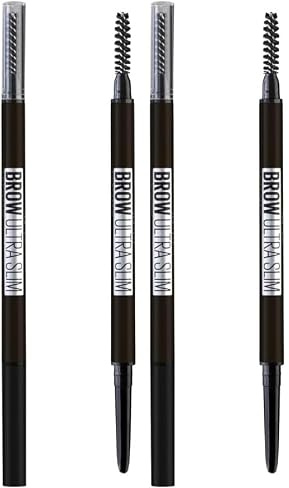 Maybelline New York Augenbrauenstift, Brow Ultra Slim Liner, Nr. 05 Deep Brown (Packung mit 2)
