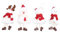 4 Stück Weihnachtszwerg Weihnachtsmann Für Dekoration Hängende Ornamente Urlaub Heimdekoration Anhänger Tropfen Ornamen Zwerg Weihnachtsbaumschmuck Ornament Zwerge Plüsch Plüsch