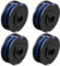 Lot de 4 bobines de fil de rechange RAC123 pour débroussailleuse Ryobi RLT4027, RLT4125, RLT5027, RLT6030, RLT5127, RLT6130-5132002670 1,5 mm 8,3 m