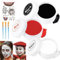 Halloween Clown Makeup, Gesicht Körperfarbe, Makeup Spezialeffekte Farben Set, 150g Gesichtsfarbe mit 3 Schminkpinsel + Halloween Tattoo für Clown Zirkus Joker Cosplay SFX Spezialeffekt Make Up