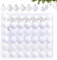 42 Stück Kleine Weihnachtskugeln Weiß 6 Verschiedene Design Kunststoff Christbaumkugeln 3 cm Mini Weihnachtskugeln Plastik Christbaumkugeln Tannenbaum Weihnachtsbaumschmuck Kugeln