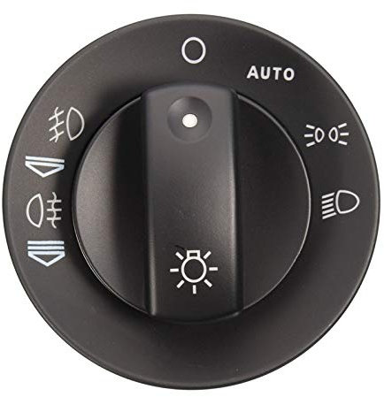 Auto Scheinwerferschalter,Auto Lichtschalter Scheinwerfer-Nebel-Lichtschalter-Reparatur-Kit-Abdeckkappe-Fit-Anwendung für Audi A4 S4 8E B6 B7 2000-2007 Mit Autofunktion Autozubehör