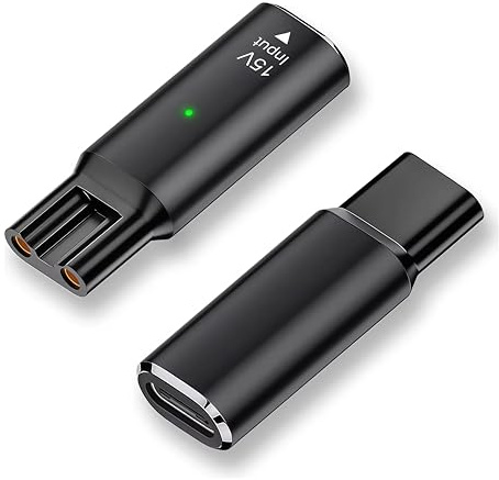 Panlouting USB-C Ladeadapter 15V HQ8505 mit LED Licht für Philips Series 3000, 5000, 7000, MG7720, MG7790 OneBlade QP6520 QP6650 BG5020 HC7650 | Nicht für OneBlade 4,3V 5V 8V