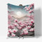 Rosa Flanell Decke 100x130 Kuscheldecke Flauschig Kinder Mädchen Jungs Winter Warm Dicke Weiche Wohn- & Kuscheldecken Fleecedecke Sofadecke 3D Für Bett Und Couch,Kirschblüten,A1