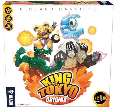 Devir King of Tokio Origins, Brettspiel, Familienspiel, 8 Jahre (BGKOTORSP)