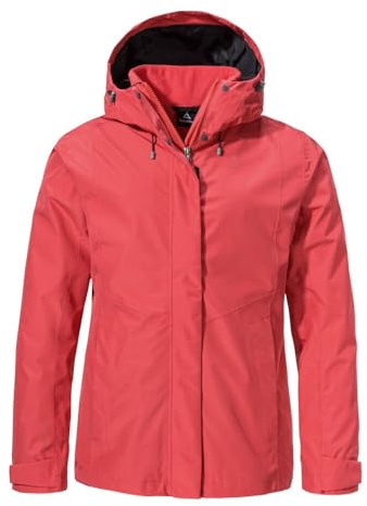 Schöffel Damen 3in1 Jacket Style Okere WMS, wasserdichte, atmungsaktive Outdoorjacke mit herausnehmbarer Fleecejacke, warme 3in1 Jacke mit verstellbarer Kapuze