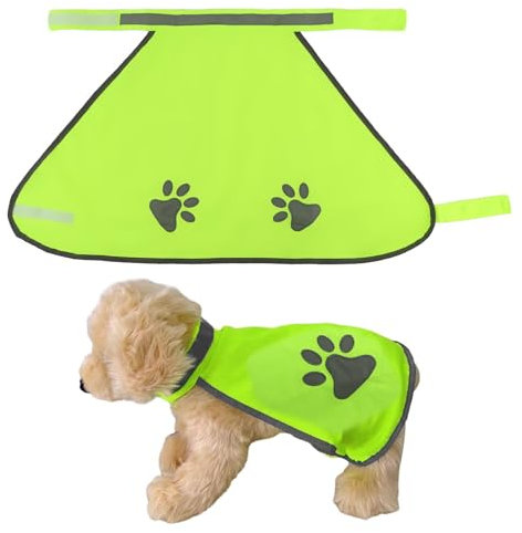 Sicherheitsweste für Hunde, Hohe Sichtbarkeit, Reflektierend Warnweste Hund Sicherheitsweste mit reflektierenden Elementen für Outdoor Aktivitäten Tag und Nacht mehr Sicherheit im Dunkeln (XXL)