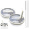 Stanley - Lot de 2 couvercles anti-fuite - Réutilisables - Anti-fuite - Pour tasse Stanley - Avec 2 pailles et 1 brosse à paille - Couleur crème
