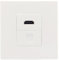 Générique HDMI avec extension réseau de panneau mural CAT6 RJ45 ignifuge, prise murale (HDMI + RJ45, femelle vers femelle) 86 x 86 mm