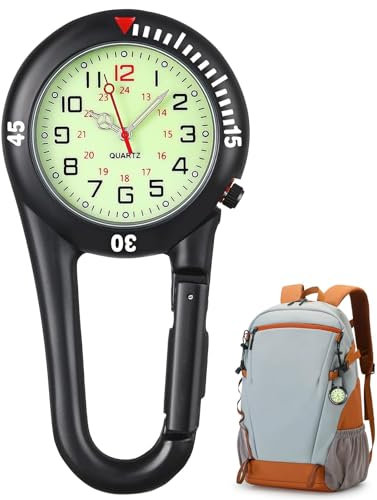 kodivenj Fob Watch, Nurses Watch, FOB WatcheClip-On Watch Paramedics Watch, Stainless Steel FOB Paramedic Watch 30M Waterproof Clip-on Quartz Watch Nurse Watch, Doctors & Climbing Sport