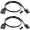 25cm 4 Pin RGB to 3 Pin ARGB Adapter Connector, 2PCS Compatible with Pirate Ship Controller QL LL120 iCUE Shenguang Sync Asus Aura MSI Mystic Light ARGB Devices