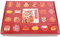 Vaguelly Box Schmuck Organizer Klarer Deckel Man Cave Gadgets Schmuck Adventskalender DIY Countdown Adventskalender Nachfüllbarer Adventskalender Weihnachtsdekoration Tombola Countdown