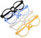 Supvox 4 Stück Spielzeugzubehör Puppe Verkleiden Zubehör Mini-Brille Winzige Brille Puppe Sonnenbrillenrahmen Minibrille Für Puppen Party-brillengestell Puppenbrillen Plastik