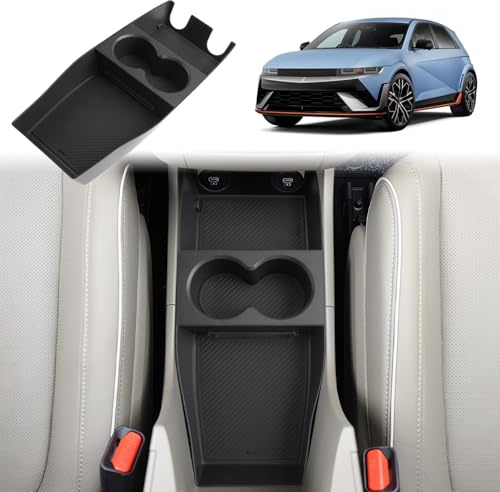 GAFAT Kompatibel mit Hyundai Ioniq 5 Facelift 2025 2026 2027 Mittelkonsole Aufbewahrungsbox, Ioniq 5 2025 Organizer Unten die Mittelkonsole, Ioniq 5 2025 Zubehör [Nicht für N N Line]