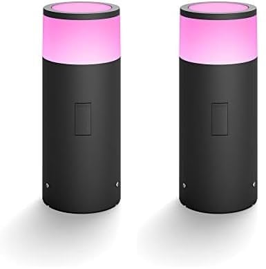 Philips Hue White and Color Ambiance LED Calla Extension for Outdoor use, dimmable, up to 16 Million Colors, controllable via app [Energy Class G] (Packung mit 2)