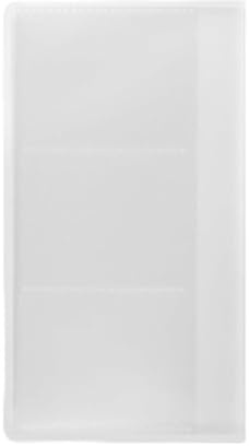 MUJI 無印良品 Professionelles Visitenkartenetui für 180 Karten, transparentes PP, 3-reihiges Design, durchsichtig, Standard Business Card Size, Professionell