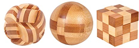 Supvox Ming Lock Toy 3Er Set Puzzlespielzeug Aus Holz Ineinandergreifendes Brainteaser Spiel Für Kinder Und Erwachsene Fördert Denken Geduld Problemlösung Und Familienzeit