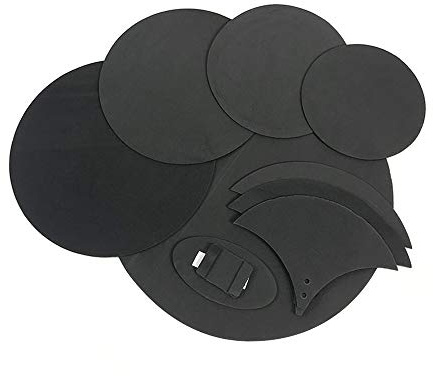 Fafeicy 5 Drum Dämpfer 3 Becken Dämpfer Drum Set Schalldämpfer Für Becken Und Trommeln Zur Geräuschreduzierung